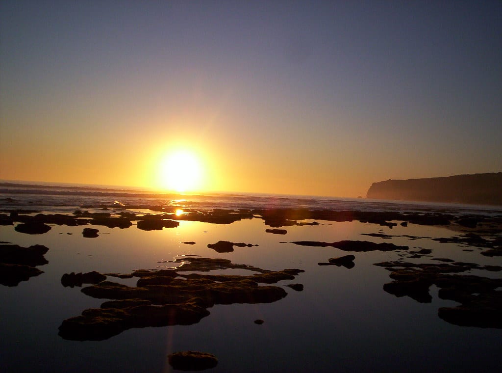 Parque Natural de la Breña y Marismas del Barbate puesta de sol